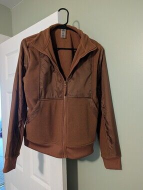 Women’s Brown Fleece Zip Jacket